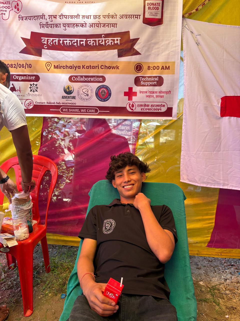 Blood Donation Camp Setup